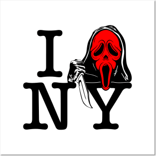 I Scream New York (Black Letters) Posters and Art